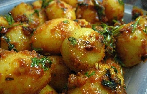 Ziemniaki z sosem miodowo-keczupowym