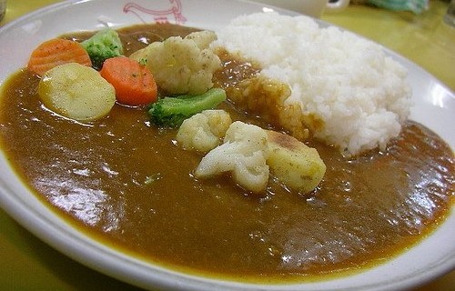 Ryż z warzywami w sosie curry