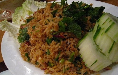 Ryż z pokrzywą i ogórkiem