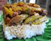 Zapiekanka z ryżu, pieczarek i szparagów