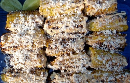 Kukurydza grillowana z serem i majonezem
