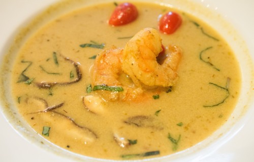 Zupa grzybowo-krewetkowa curry