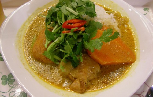 Curry z kurczaka z ryżem