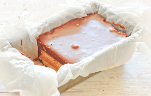 Ciasto blok kakaowo-krówkowy