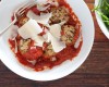Pulpety z soczewicy i migdałów w sosie pomidorowym