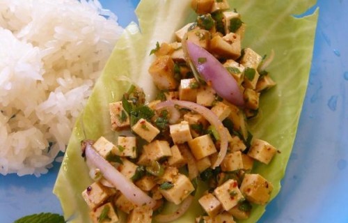 Tofu wędzone w ryżem