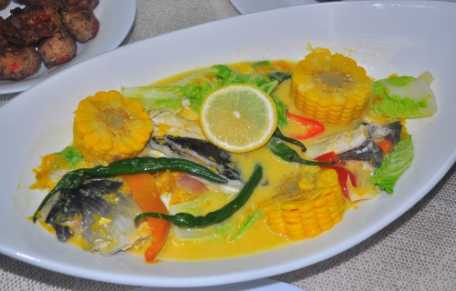Zupa rybna z dynią i warzywami