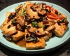 Tofu z fasolą i grzybami