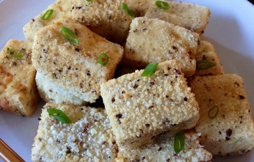 Tofu smażone z przyprawami
